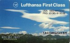 Lufthansa Telefonkarte